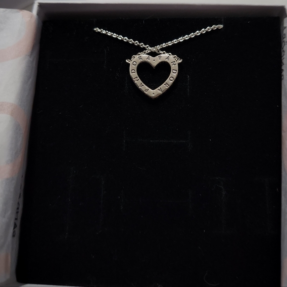 Sparkling Open Heart Necklace - Picture 6 of 6